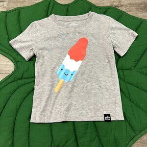 Whistle & Flute 3-4Y Kawaii Red White Blue Popsicle Tee